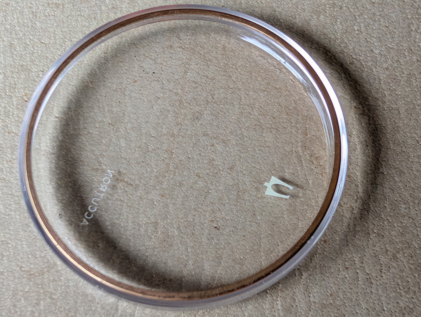 Vintage 1960/70’s Bulova Accutron 1271-AYS Crystal For Spaceview 2531 Cases