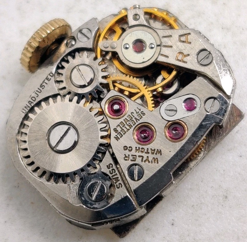 Rare Wyler Incaflex High Grade ETA Cal. 1045 17 Jewel watch movement Running