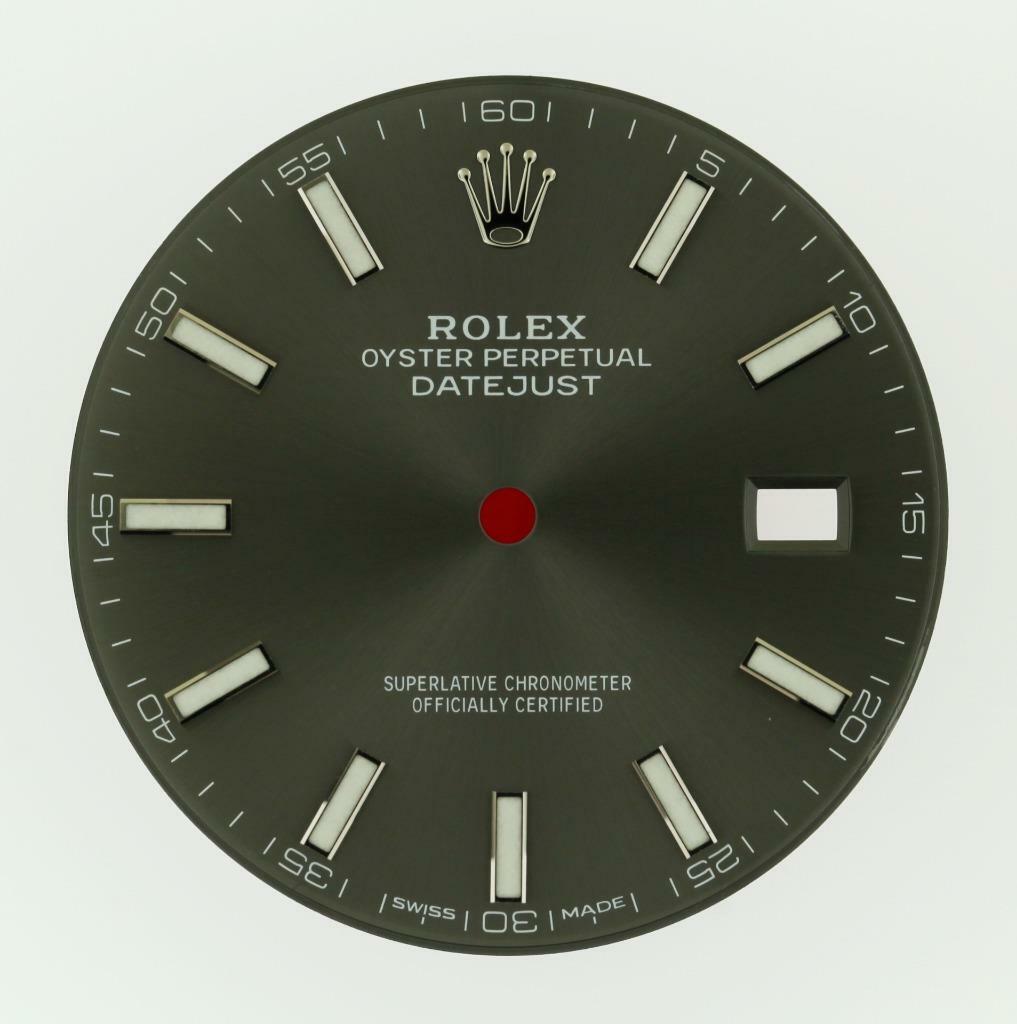 Original Men’s Rolex Datejust 41 126334, 126300 Charcoal Stick Dial S/S #L11