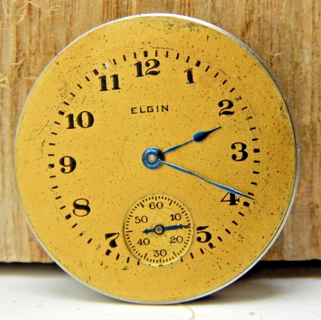 Vintage 1919 Elgin 431 model 2 6/0 size 7 jewel openface pocket watch movement