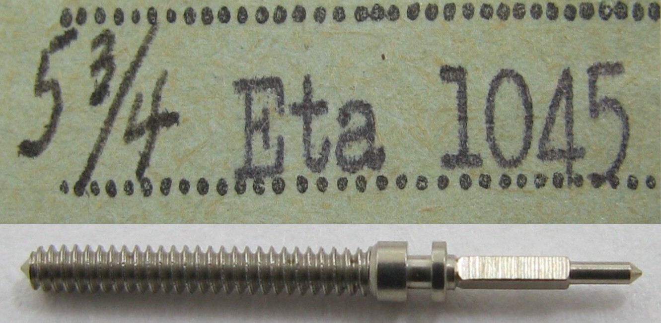 ETA 1045 … watch movement part winding stem #401 * tap 10 *