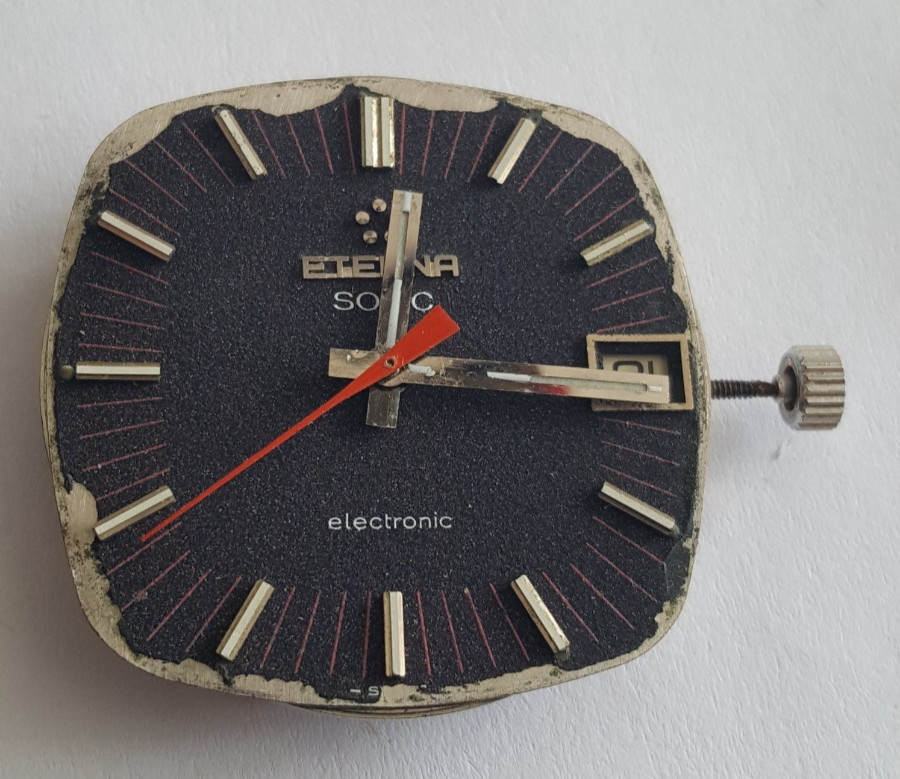 Eterna Sonic Caliber 1550 (ESA Caliber 9162) Wristwatch & Strap For Parts