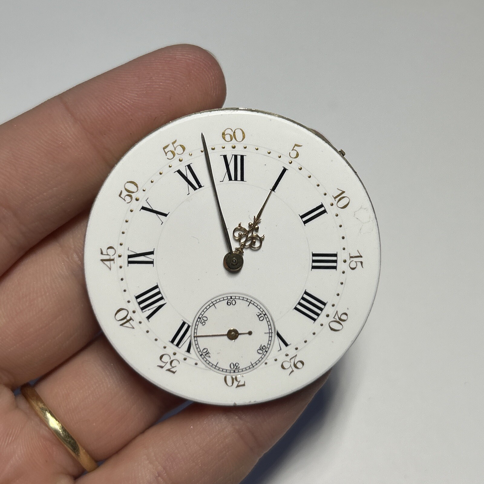 Collectible NO NAME full Jewels Swiss High Grade Pocketwatch Movement