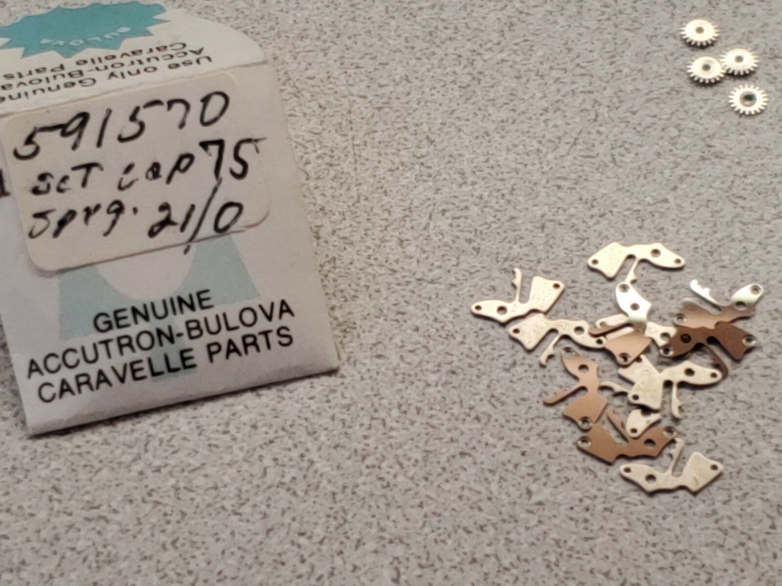 Lot Of Factory NOS Hamilton 750 21/0 Parts-Staffs, Winding Pinions, Hsp Stud etc