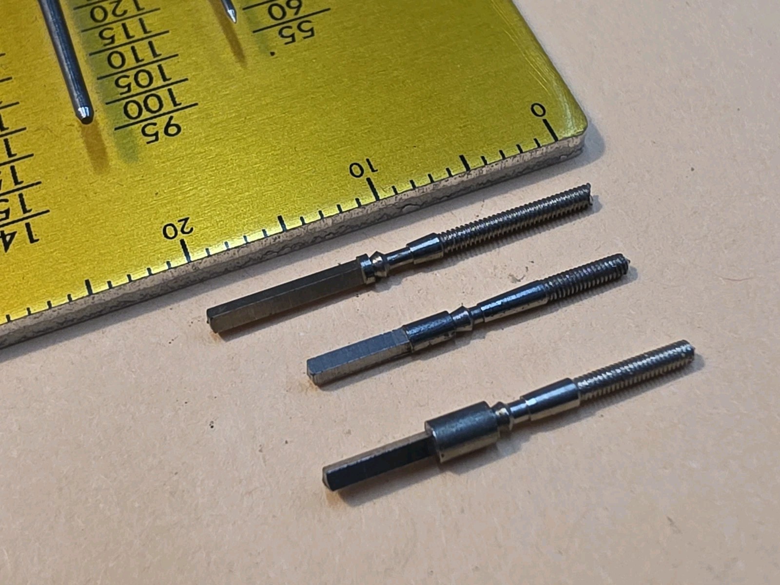 Lot Of 3 Vintage NOS American Pocket Watch 12s Square Stems Parts Spares