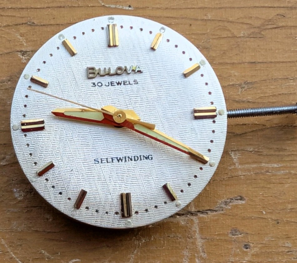 Bulova 30 jewel Automatic mov’t (cal 10COAC) Running with Nice Original Dial!