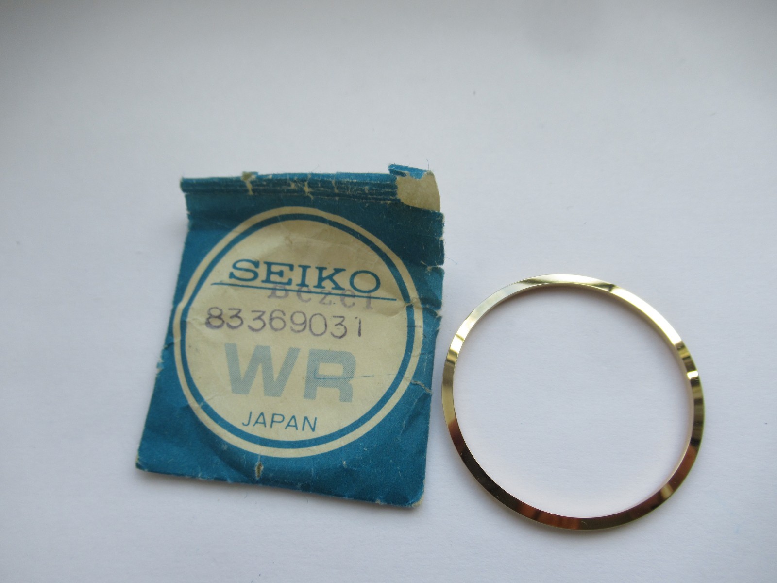 Genuine Seiko Bezel Bell Matic 4006-6041 Gold Bezel Part 83369031 New Old Stock