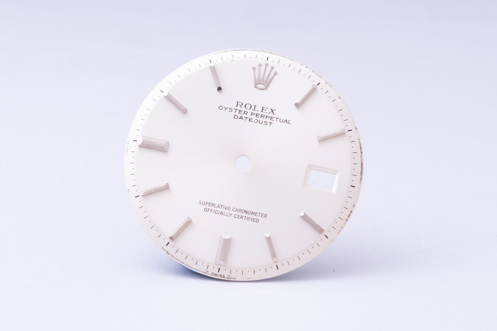 Rolex Silver stick marker dial for model 1601 – 1603 FCD29932