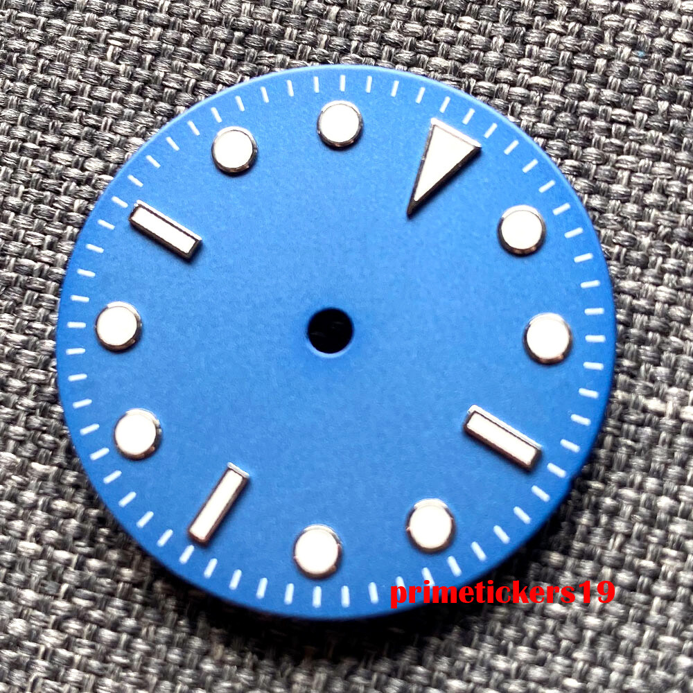 29mm Black/Blue/Green Watch Dial Hands Set Fit NH35 ETA2824 PT5000 Miyota82 Movt