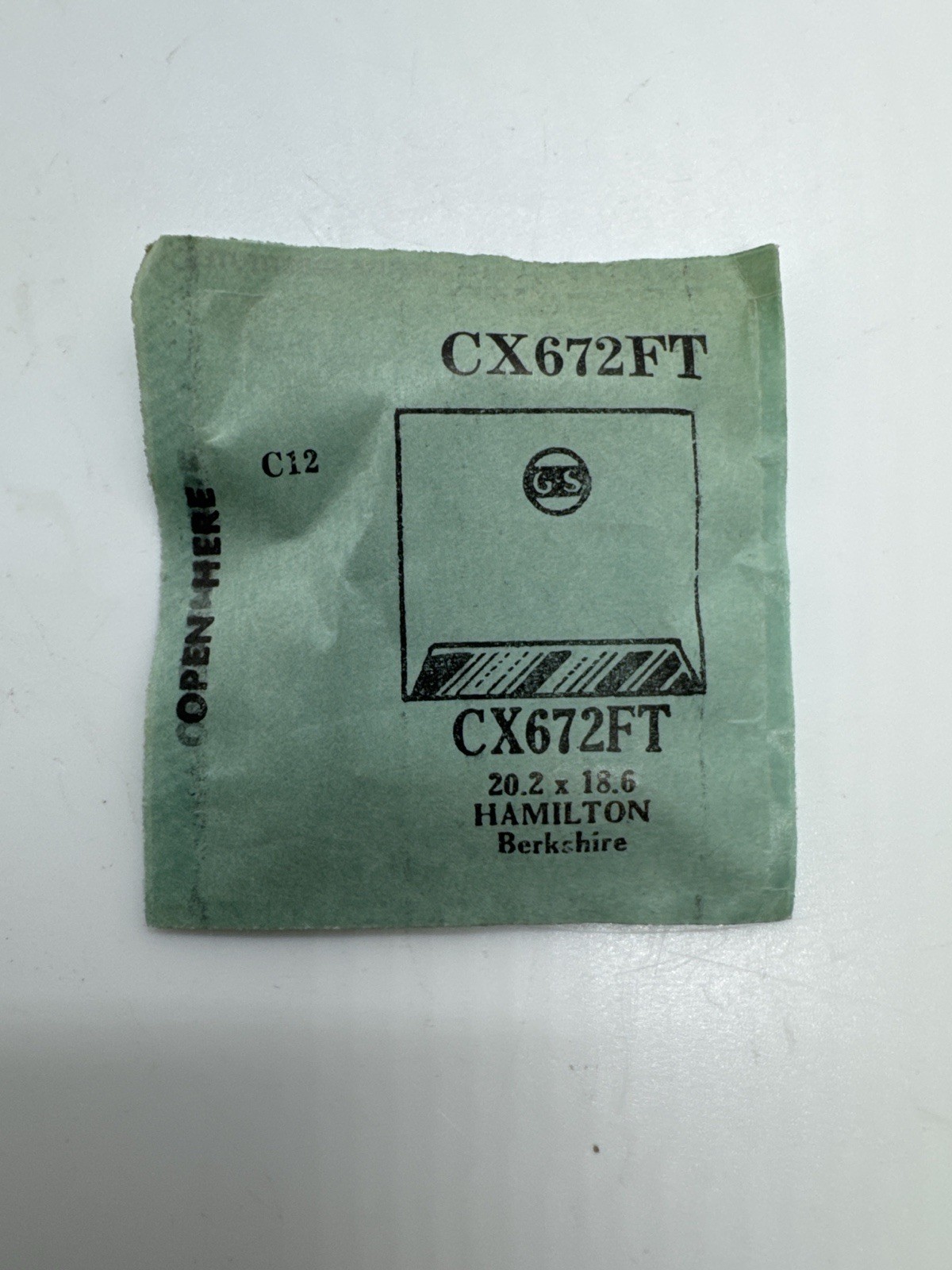 G-S CX672FT NOS Crystal 20.2×18.6mm Fits Hamilton Berkshire Watch