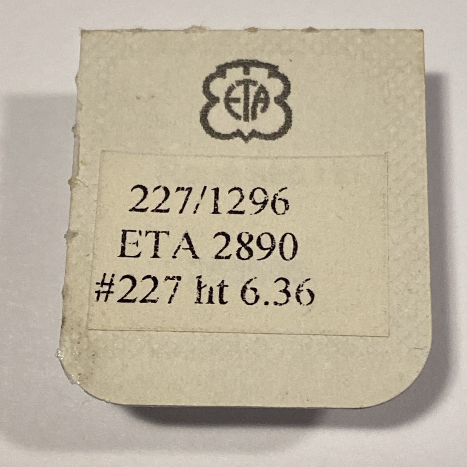 ETA 2890 Sweep Second Wheel Pin part number 227/1296 New In Package Height 6.36