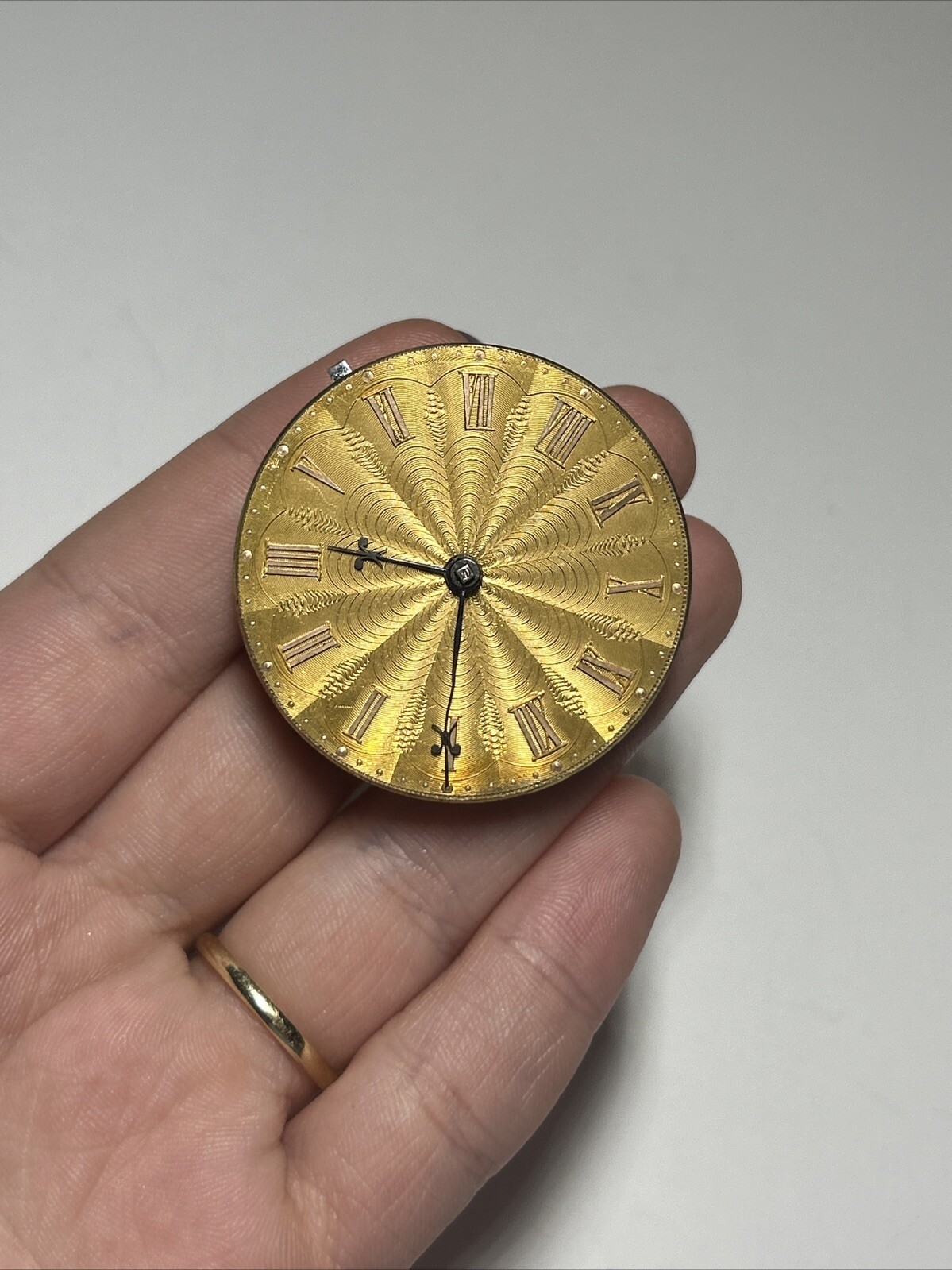 Collectible ASHTON London 1917 Verge Fusee 24k Dial Pwatch Movement