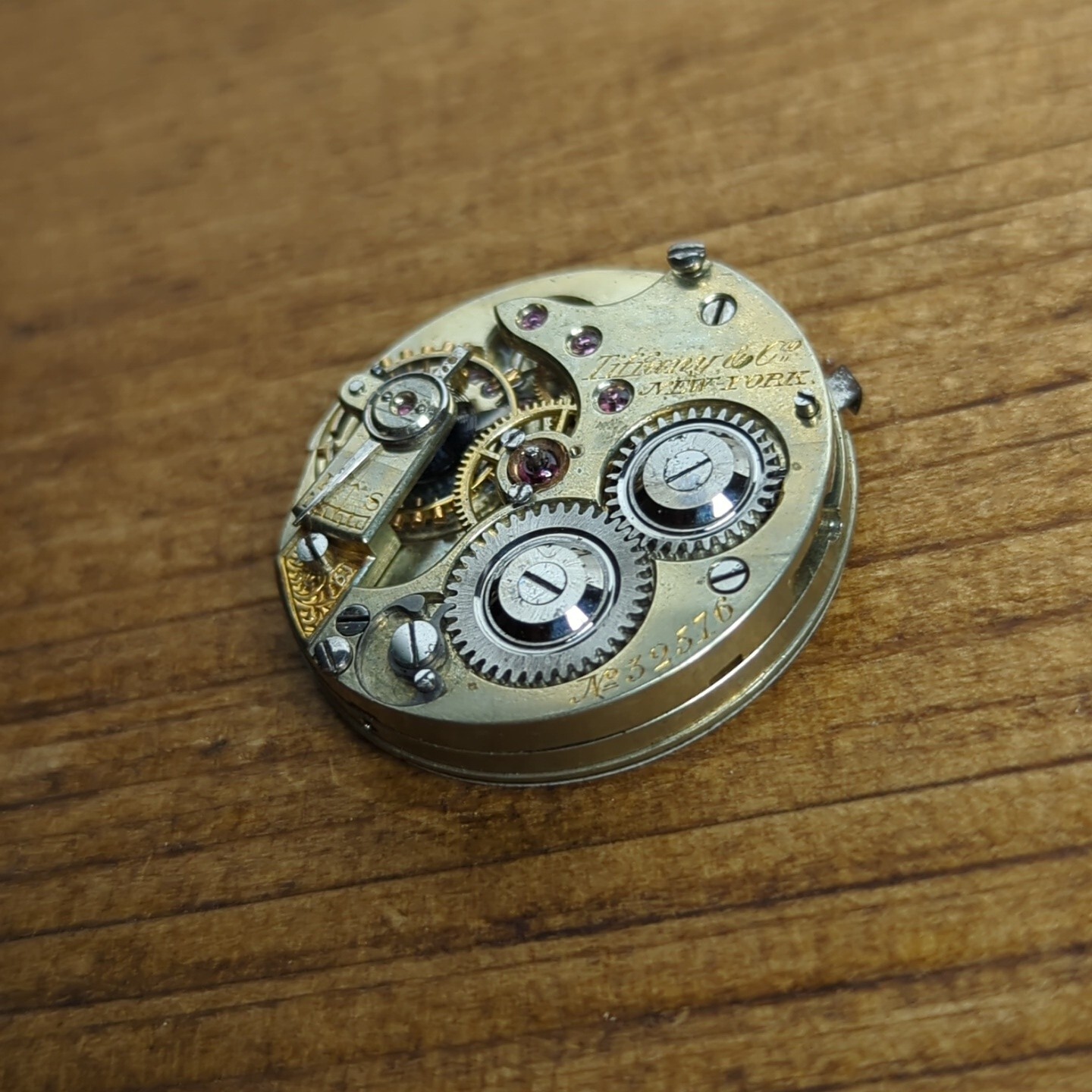 Aggasiz for Tiffany & Co New York Pocket Fob Watch Movement for Project (F229)