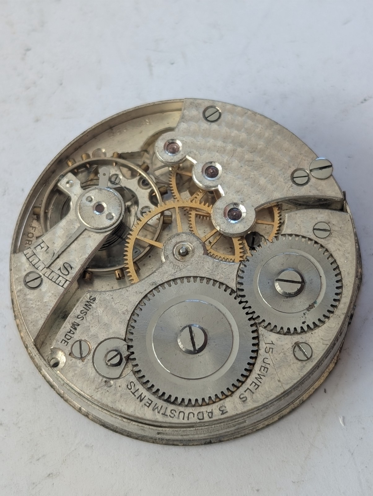 Vintage Cyma 998 Mechanical Pocket Watch Movement (Untested)