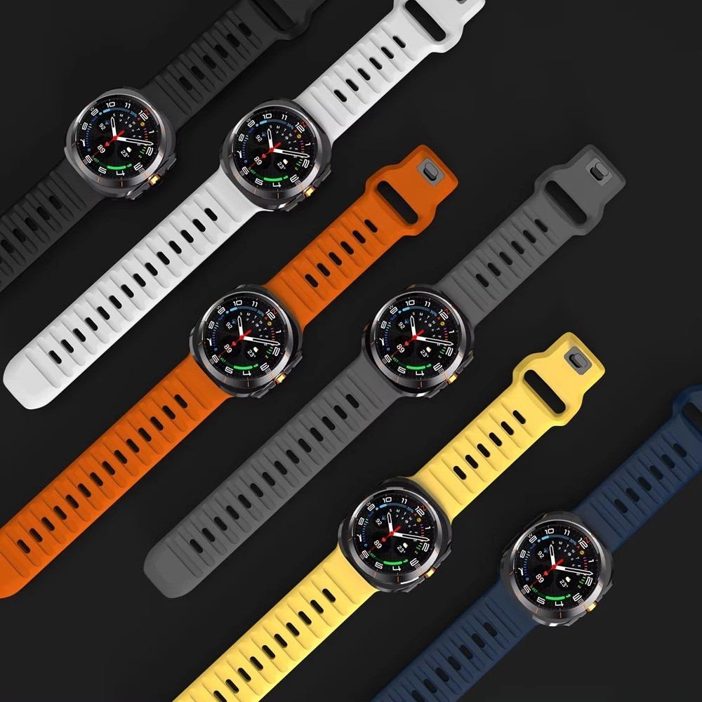 Soft Silicone Band for Samsung Galaxy Watch Ultra 47mm 2025 2024 No Gap Strap