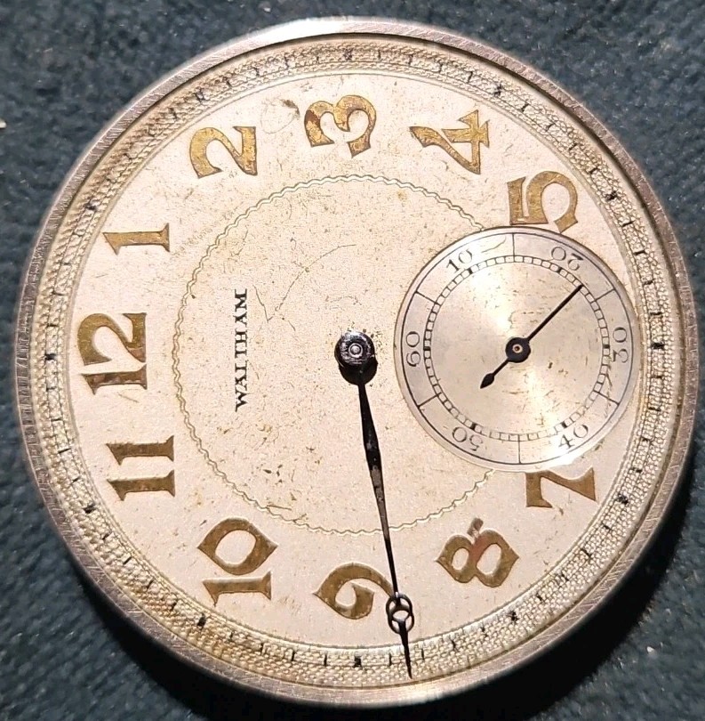 Waltham Premier 12s 19j Open Face Pocket Watch Movement