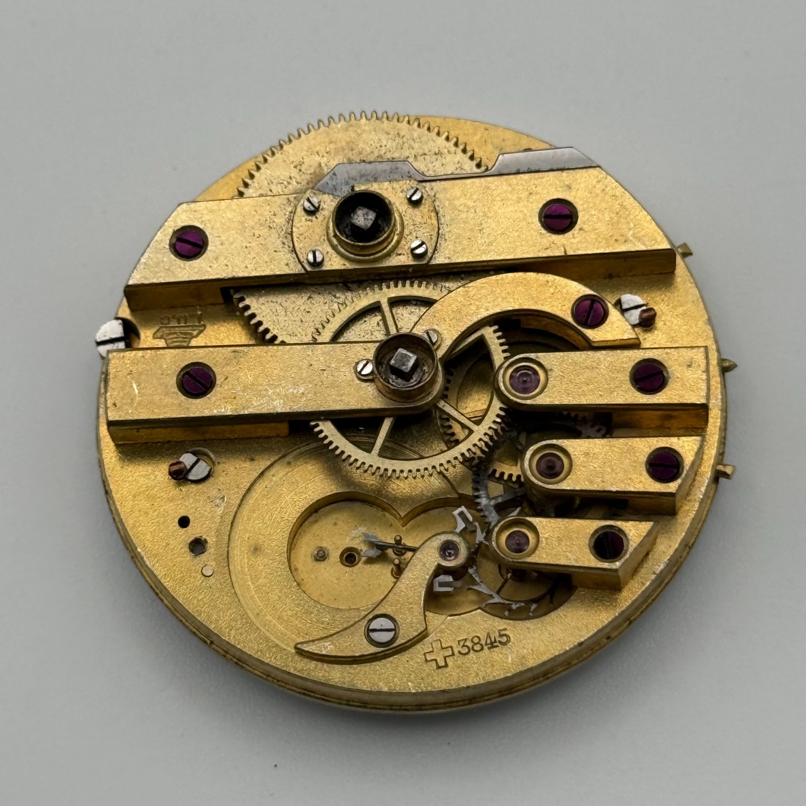 Louis-Ulysse Chopard Pocket Watch Movement – Patent 3845 – From 1891 – For Parts