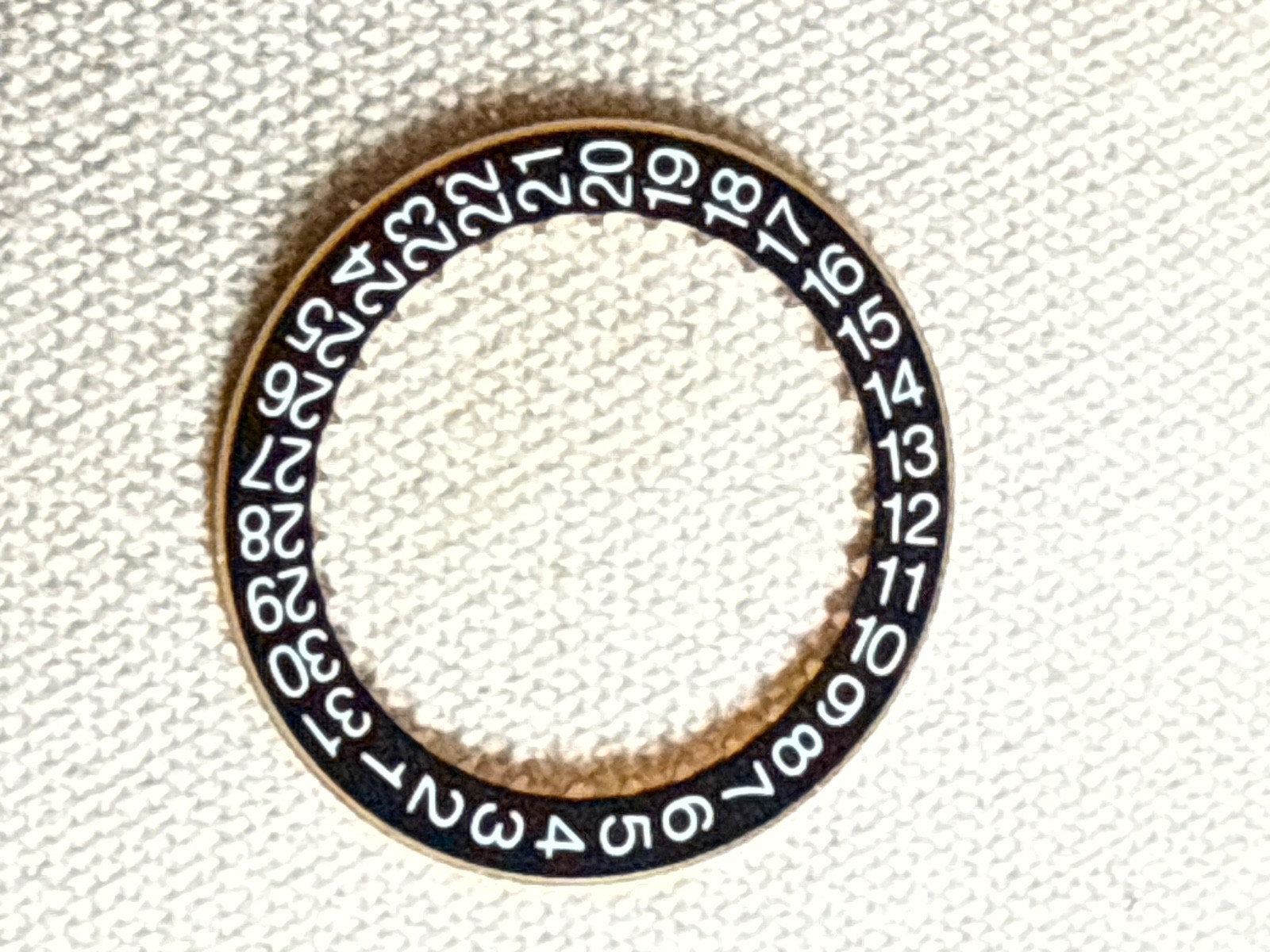 GENUINE Audemars Piguet Black Calendar Date Disc for Cal 3120 3126 new condition