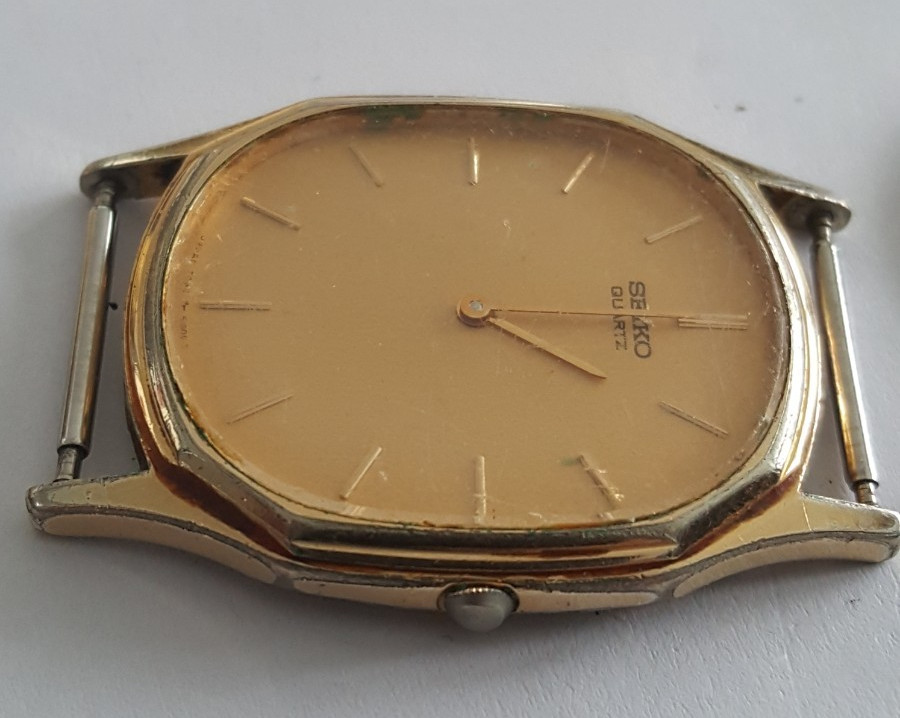 Seiko Gold Plated Bezel and Case Number 7430-5128 With Dial, Hands and Crystal