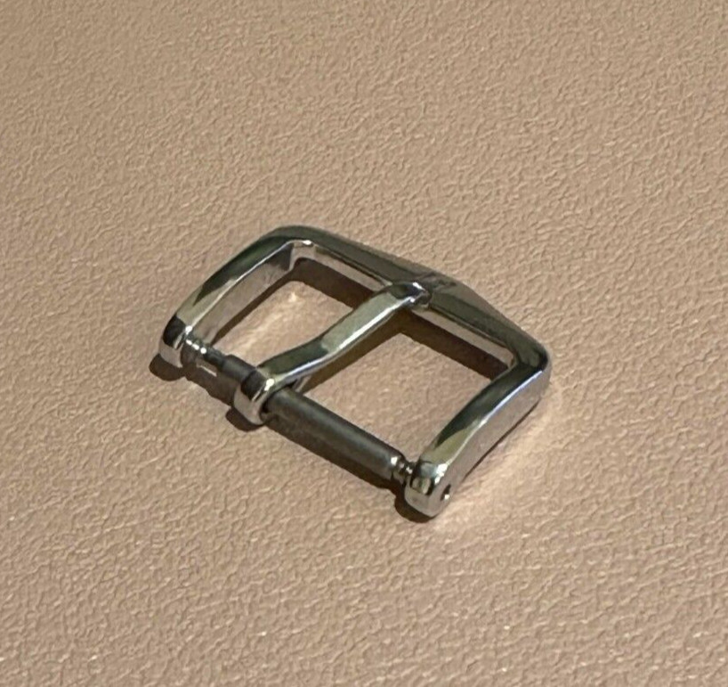Genuine Hirsch Tradition Buckle Clasp Polished Stainless Steel 16mm BC1030-2-16