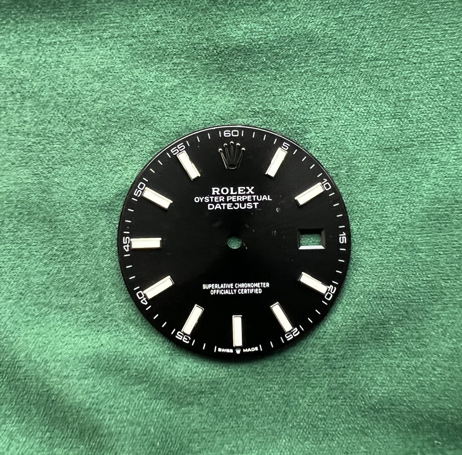 Genuine Rolex Datejust 41mm Chromalight Black Stick Dial 126334 / 126300 -OC#673