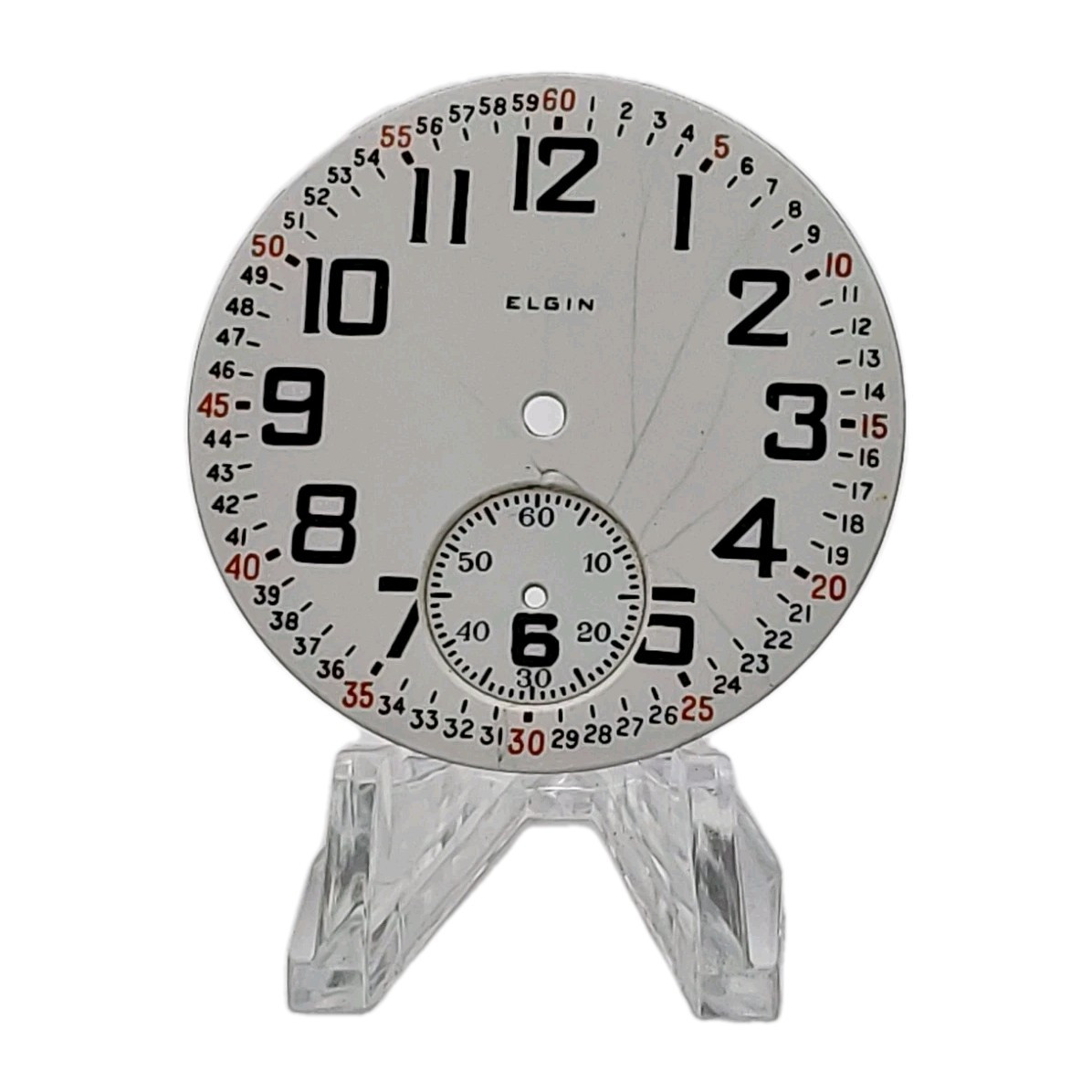 Elgin 42.1mm True Montgomery Sunk Enamel Pocket Watch Dial Only 273
