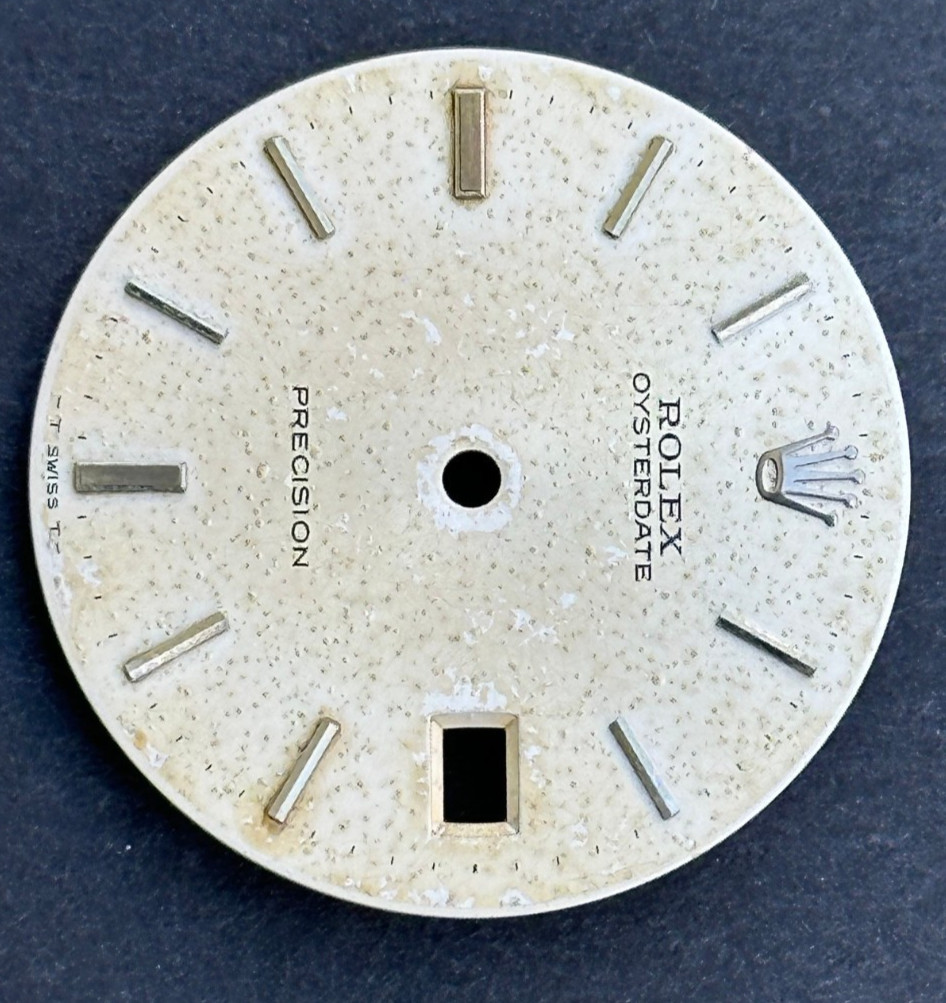 Vintage Rolex Oysterdate Precision Watch Dial For 6694