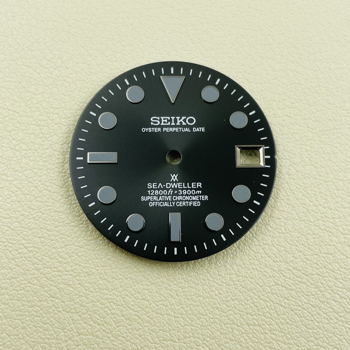 28.5mm Watch Dial No Luminous For Seiko NH35 NH36 Movement Black Knight Dials