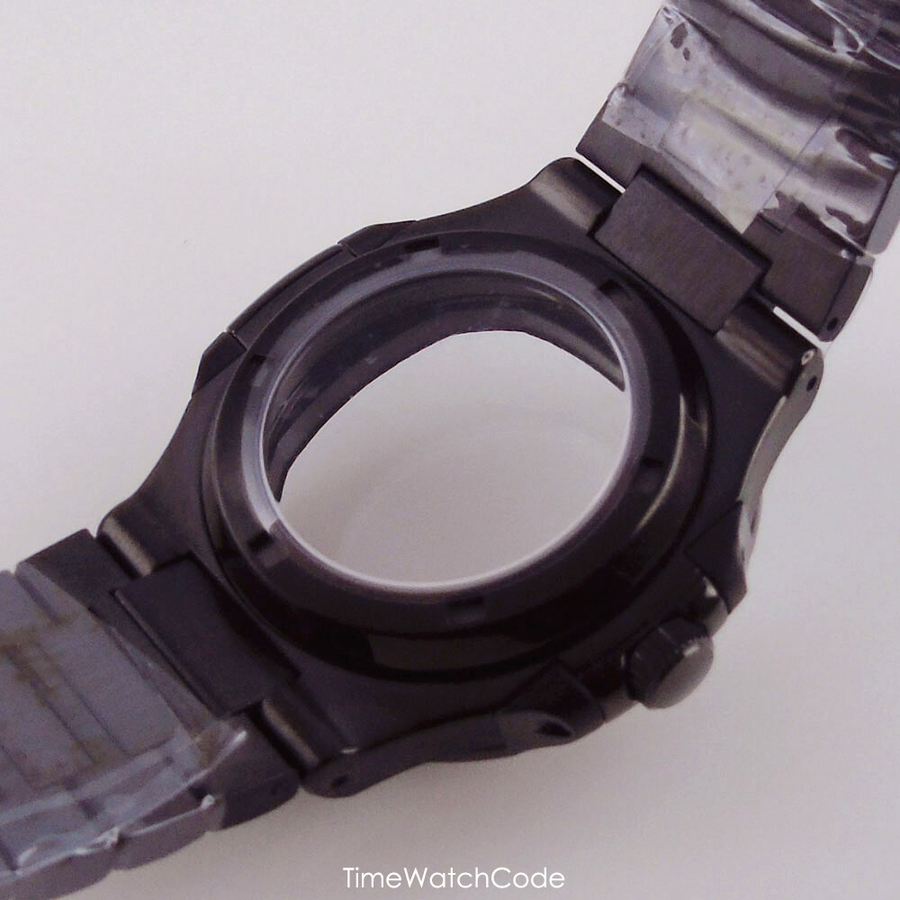 NH35A Watch Case Black PVD for NH36 NH70 10BAR Waterproof 40mm Sapphire Crystal