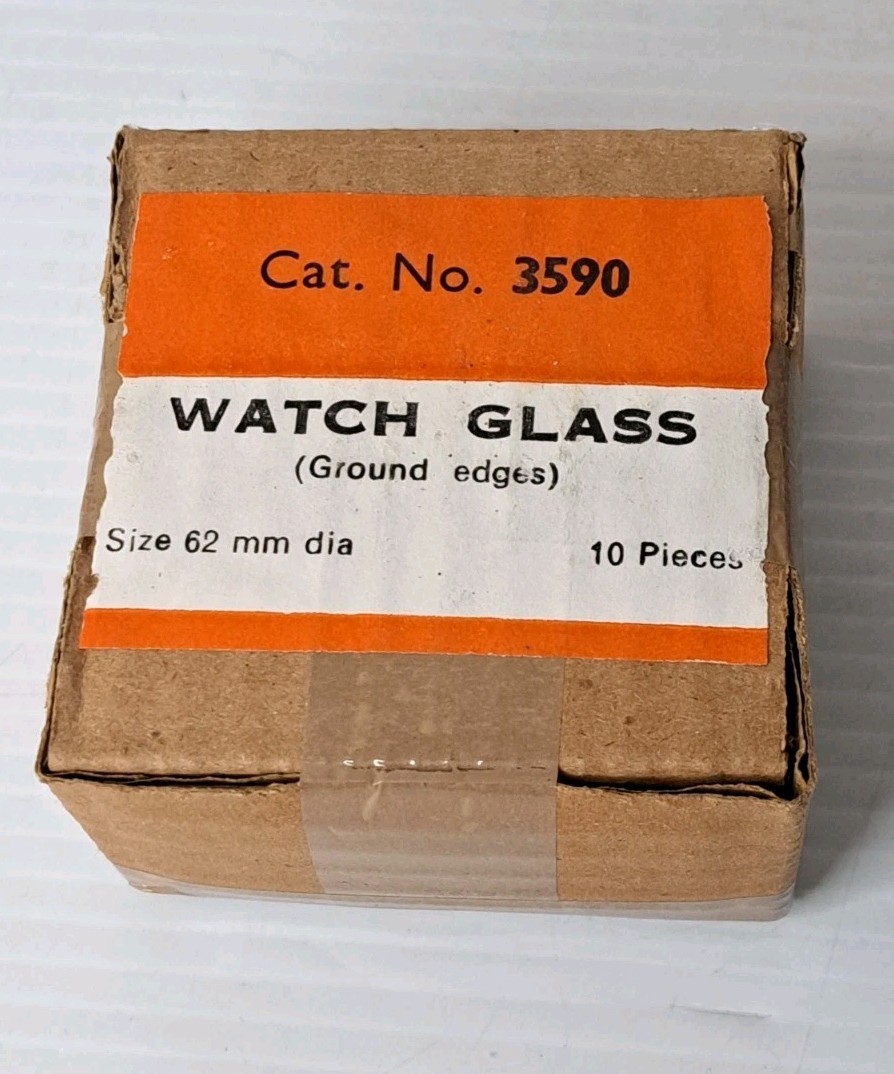 Lot 30 Watch Glasses Ground Edges 62/75/100mm Cat. 3590 New Lab Glass