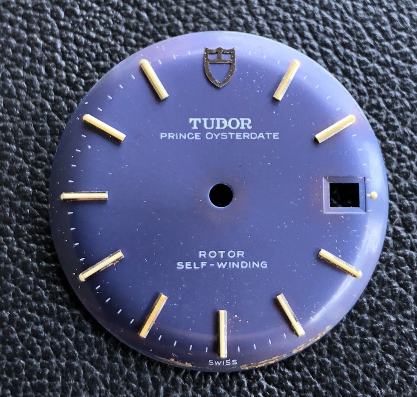 VINTAGE ROLEX TUDOR OYSTER PRINCE DATE BLUE LAVENDER LILAC DIAL 60-70s 7966