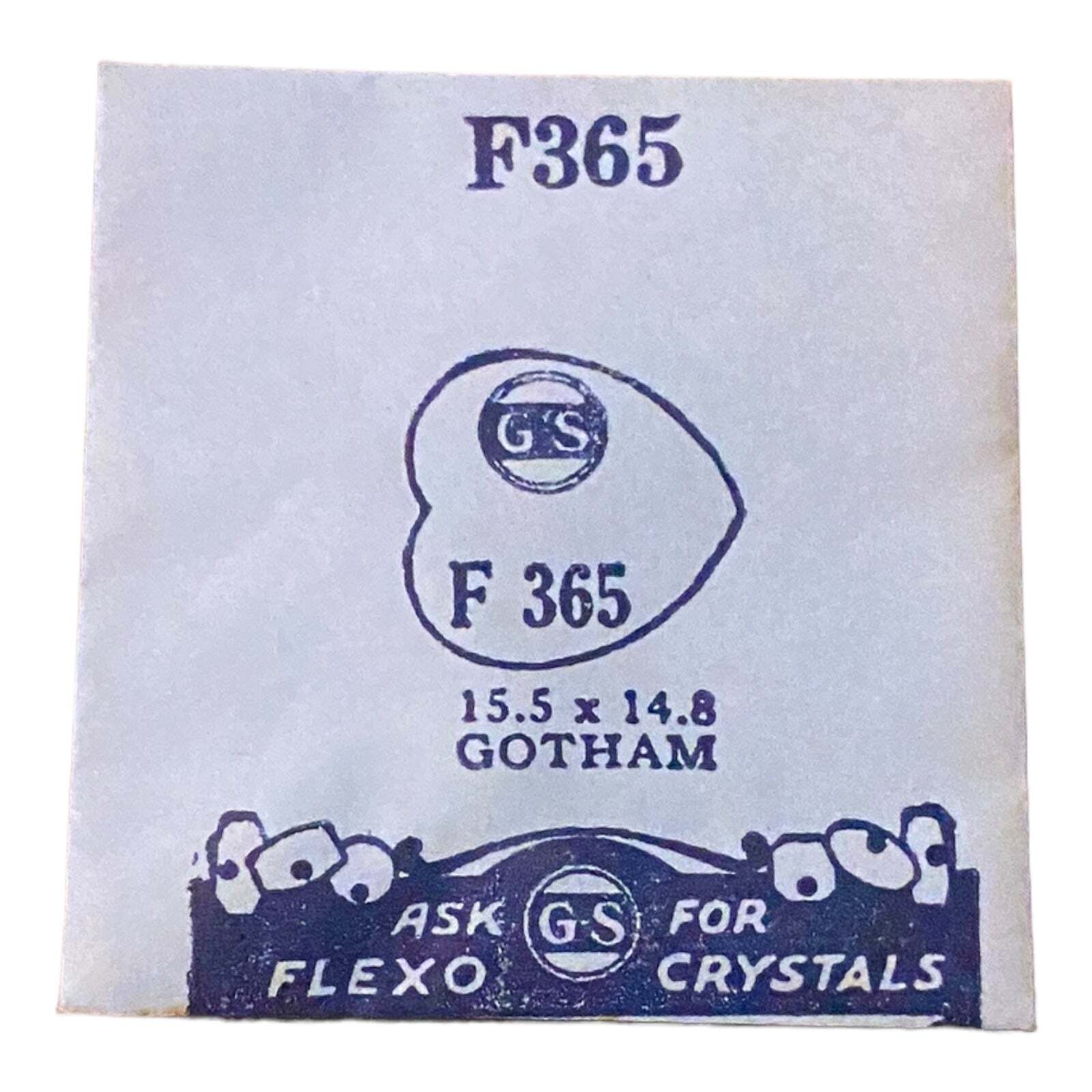 Germanow-Simon Mach (GS) F365 Watch Crystal 15.5×14.8 NOS Part Flexo Gotham
