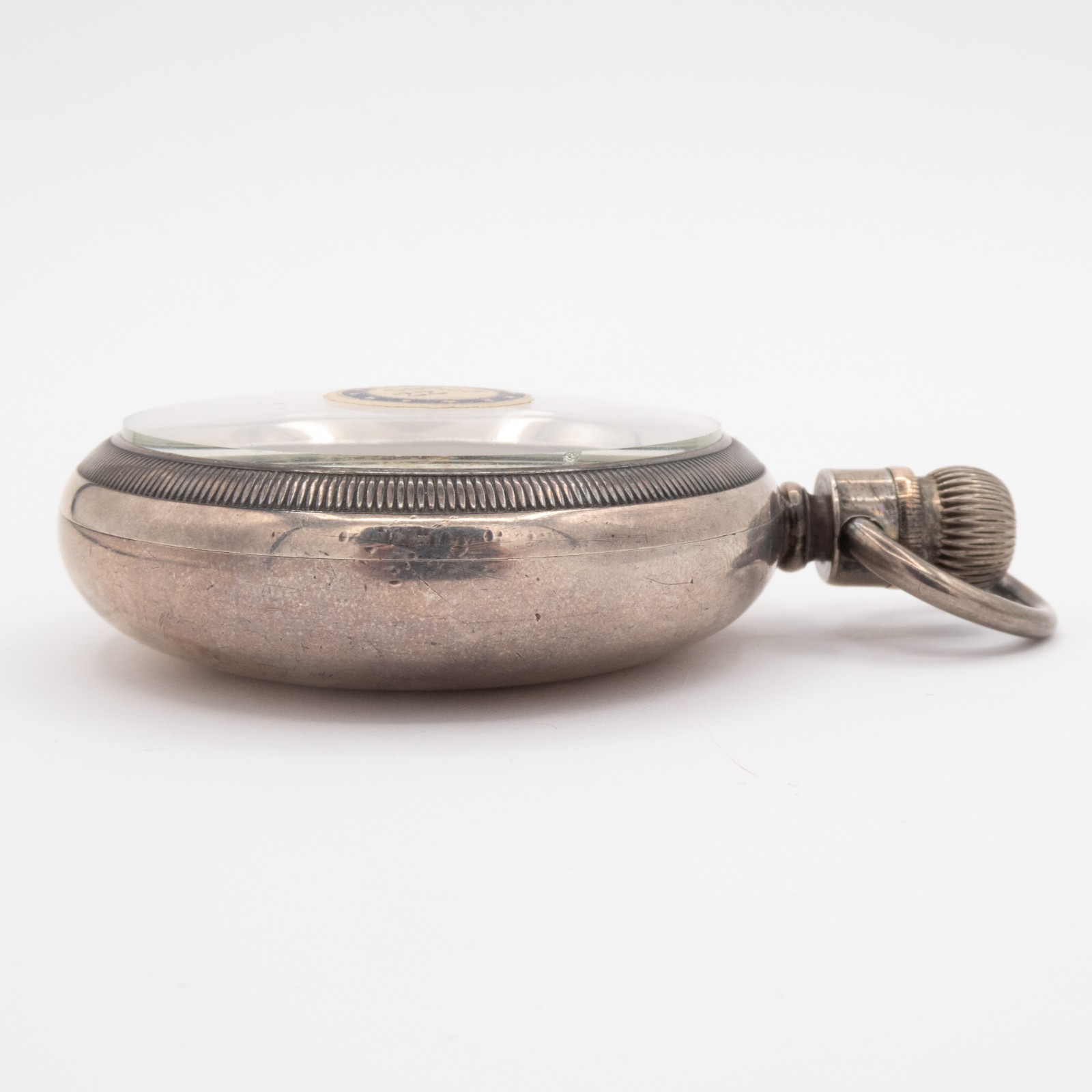 Waltham 60.7 x 86.3 mm 18 Size Coin Silver Antique Pocket Watch Swing Out Case