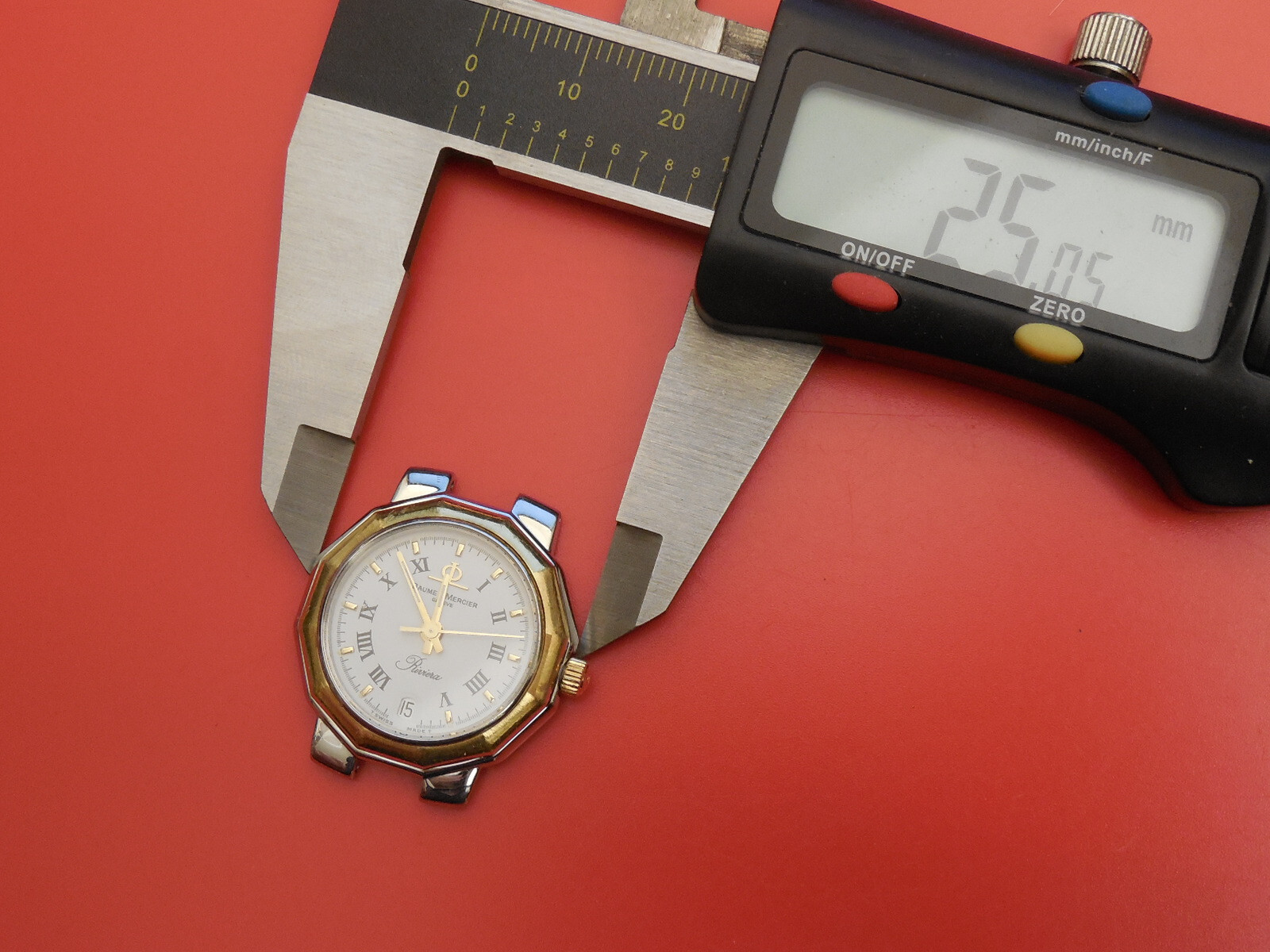 BAUME MERCIER ALL STEEL RIVIERA 11MM DOUBLE LINK FOR 25MM DATE MODEL