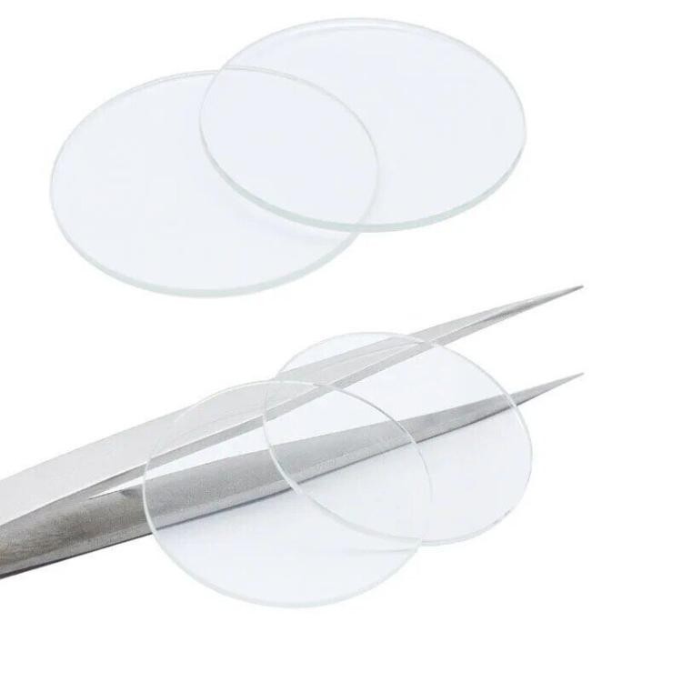 Flat Round Watch Crystal Mineral Glass 26-40mm 2.5mm Sapphire Glass Watch Parts