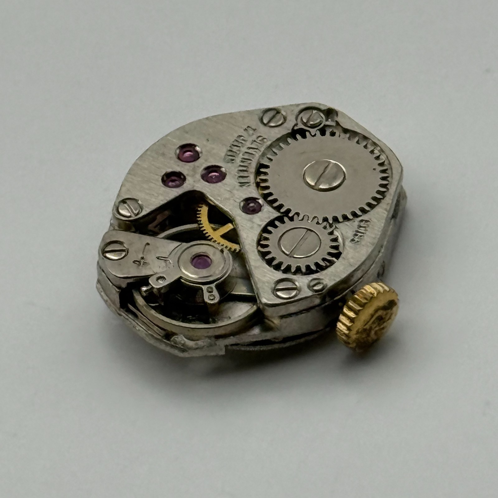 FHF 60 Watch Movement Regency 17 Jewels Swiss Manual Wind Parts Repair 15.3mm