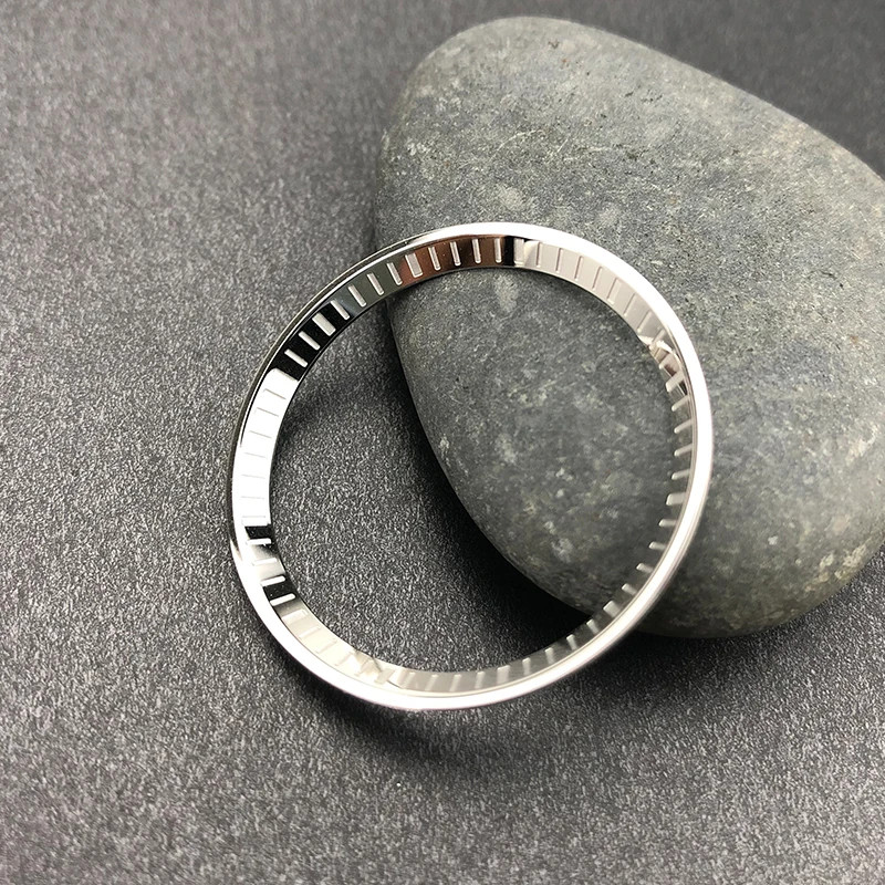 316L Steel Chapter Ring With Marker For Turtle Style Case Back Dot Mod Part