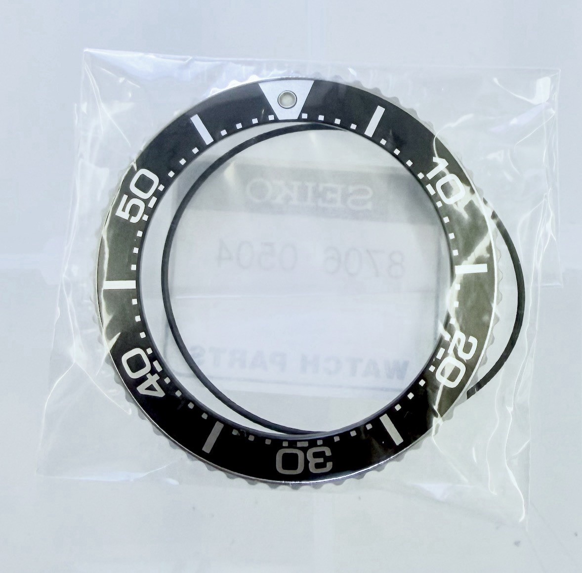 SEIKO Genuine Rotating BLACK Bezel & Gasket Prospex Divers SSC015 New 87060504