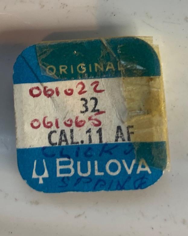 VINTAGE watch part – BULOVA – 32 -cal.11 AF – Watchmakers spares
