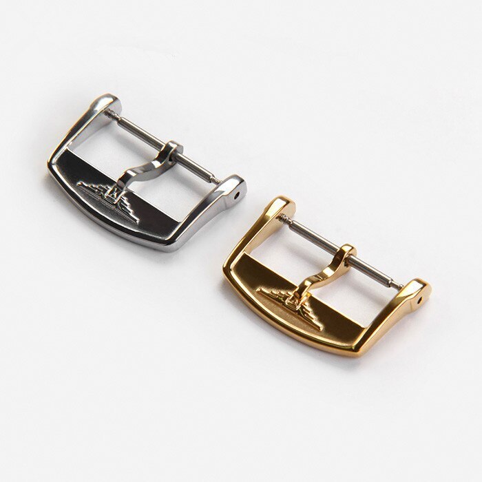 14 16 18mm Stainless Steel Pin Buckle Clasp for Longines Garland Rose Gold