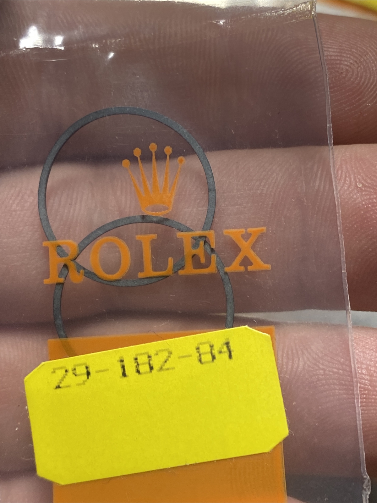 TWO Genuine Sealed Rolex Gaskets 29-182-84 For Case Back O Ring NOS NIP