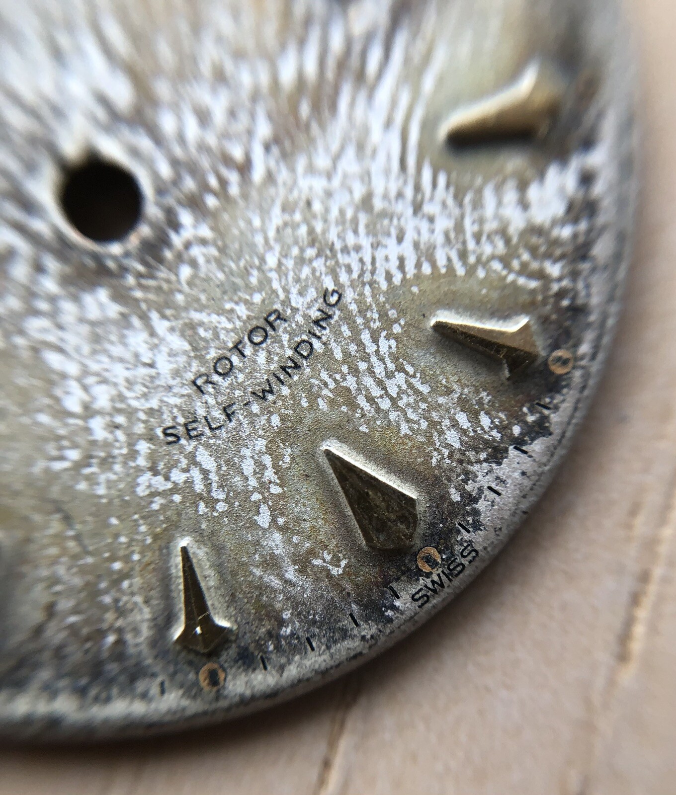 VINTAGE ROLEX TUDOR FINGERPRINT TROPICAL DIAL ALL WRITING for OP DATE 34 Cal 395