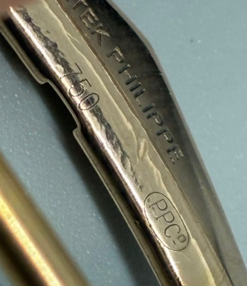 Patek Philippe 18K Rose Gold Watch Tang Buckle 16mm 3.45g 750 Hallmarked