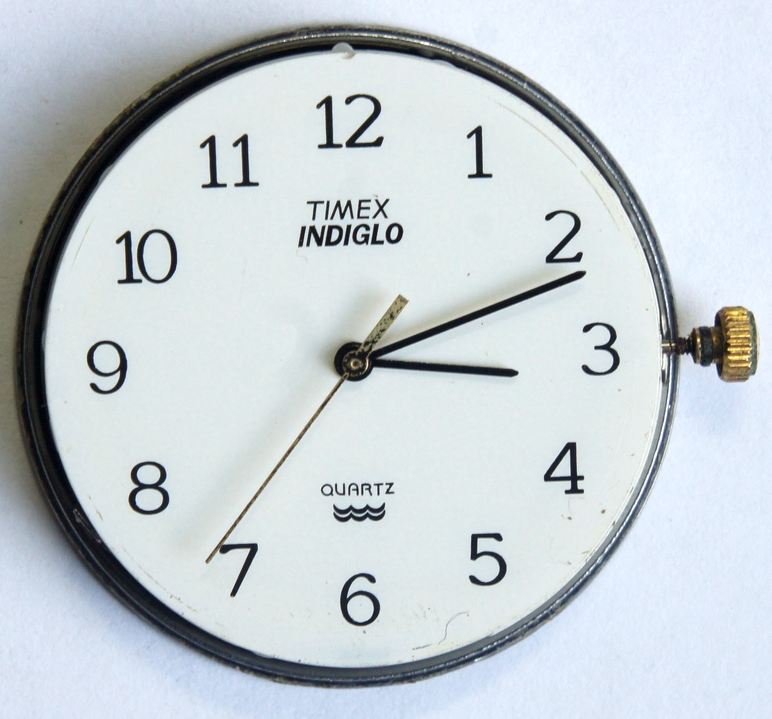 Timex Indiglo Watch Quartz Movement CR2016 Dial Base Metal Bezel Case Back Parts