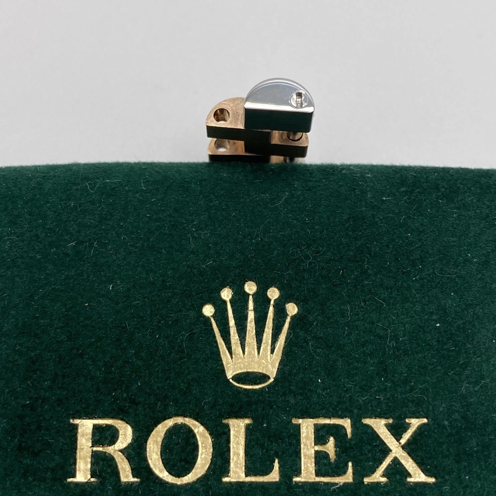 Rolex 18K Rose Gold Steel Jubilee Bracelet 15.5mm Link for Datejust Models