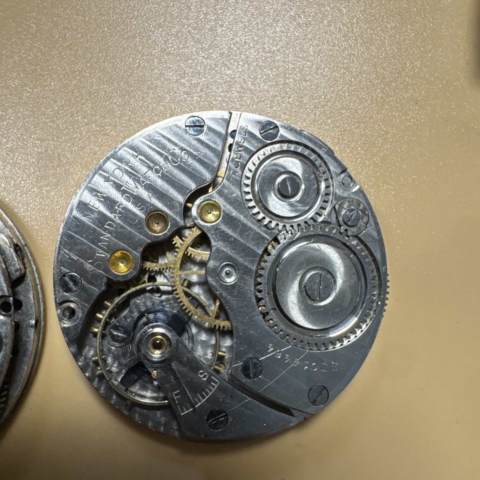 NY Standard 7 Jewel Mechanical Pocket Watch Movement SOLD AS IS!
