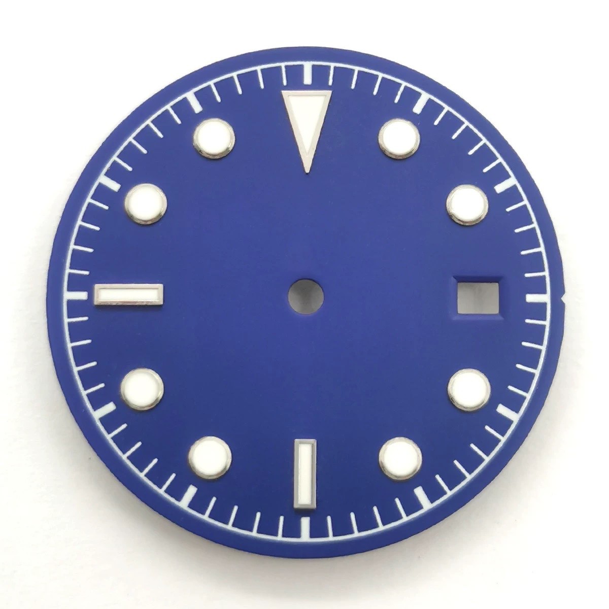 30.5mm Luminous Metallic Watch Dial Date for NH35/36