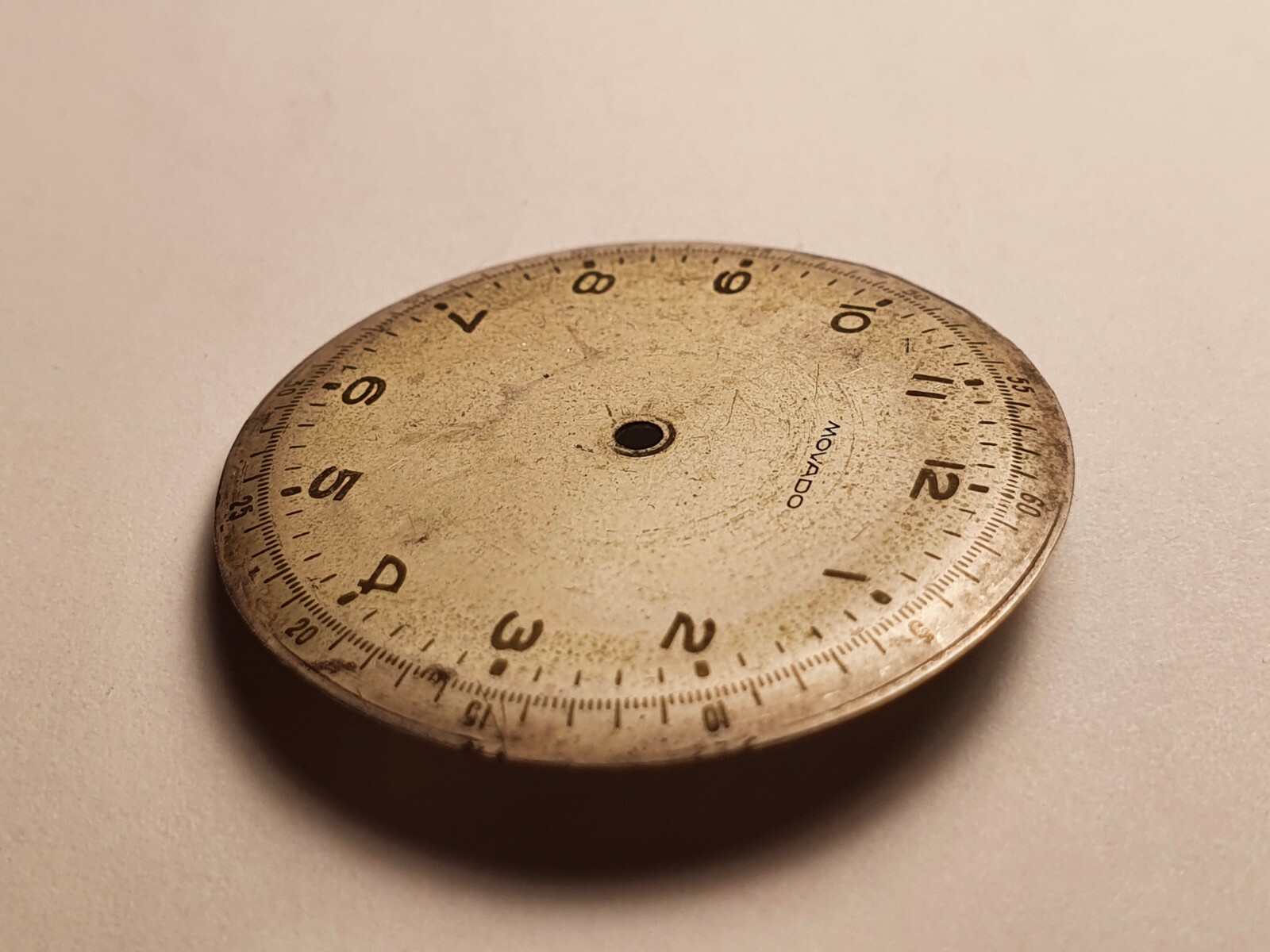 Military Movado watch dial ( vintage ) 32.5 mm used