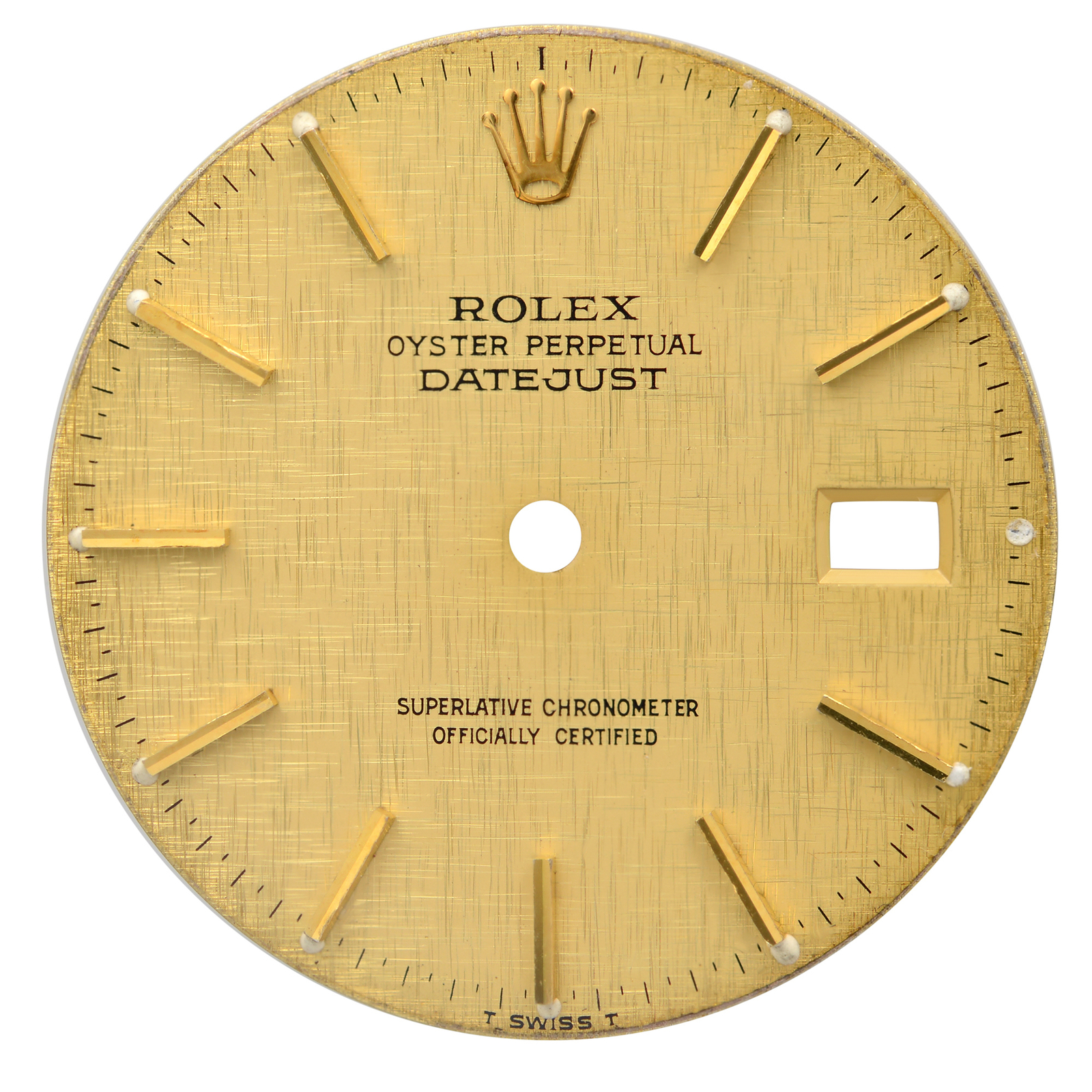 Rolex Datejust 36mm Champagne Index Hour Markers Watch Dial