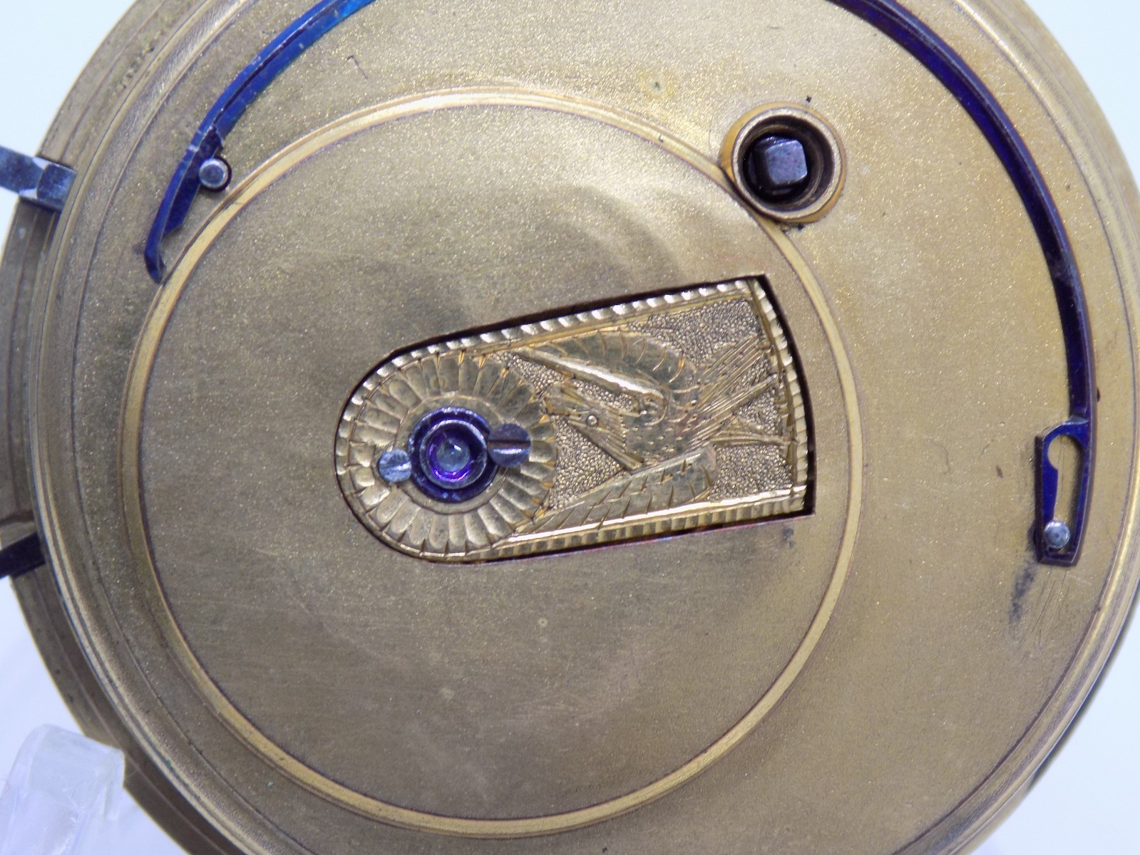 1805-1855 Joseph Johnson Verge Fusee Liverpool Pocket Watch Movement Part Key +